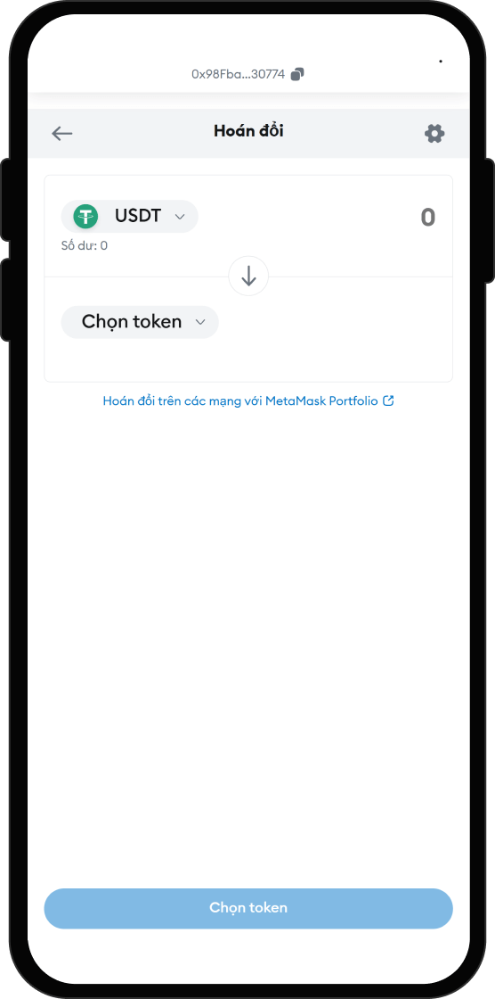 Kết nối ví của bạn với DEX