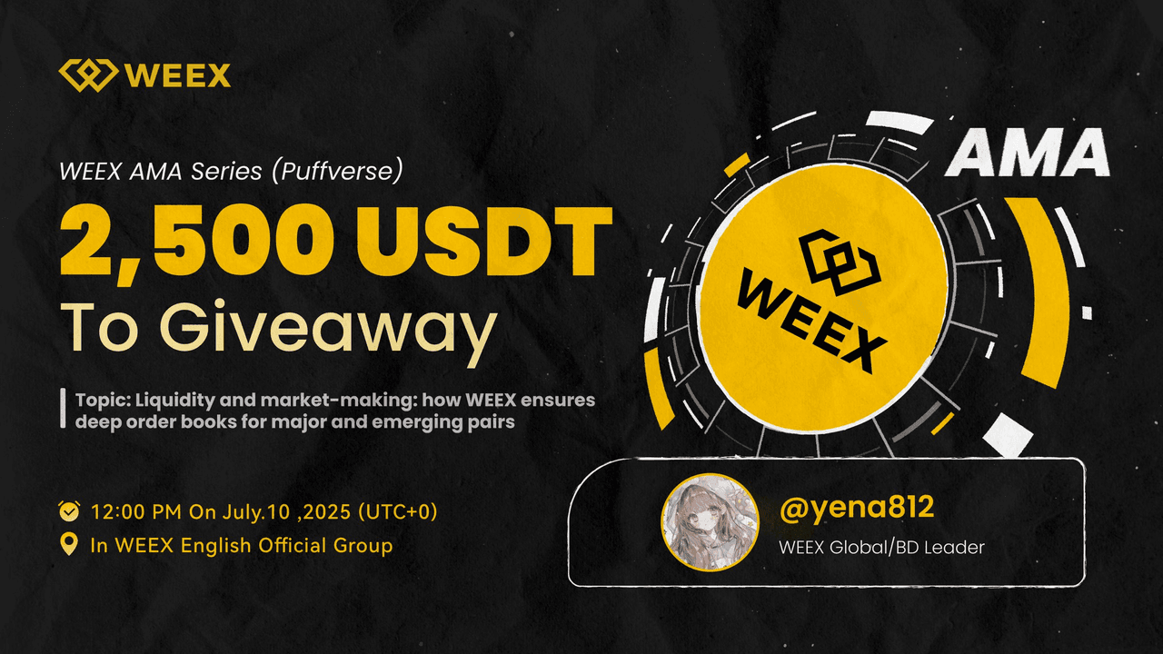 WEEX AMA Recap: Ликвидность и маркетинг — как WEEX обеспечивает книги