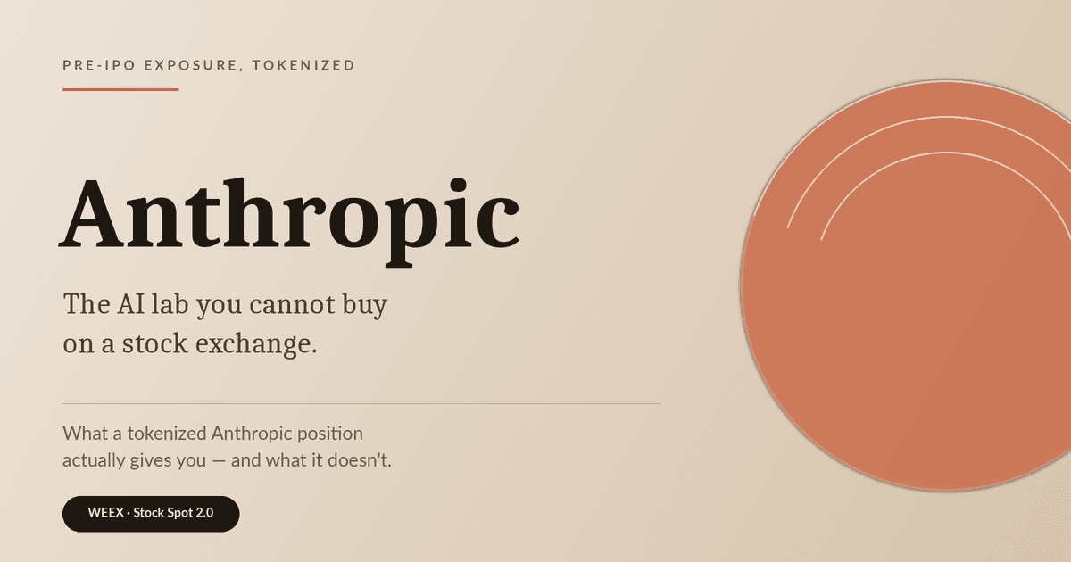 Action tokenisée Anthropic : ce que ANTHROPIC vous donne réellement