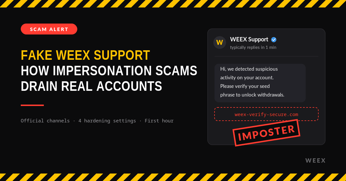 Фейковая поддержка WEEX: как мошенники крадут средства с реальных аккаунтов