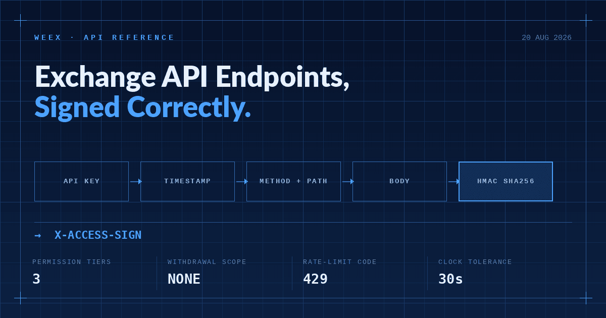 API криптобиржи: права доступа, подпись и лимиты запросов