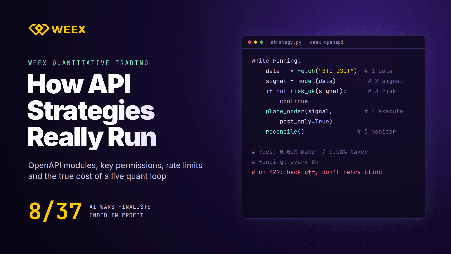 Quantitativer Handel auf WEEX: So funktionieren API-Strategien in der Praxis