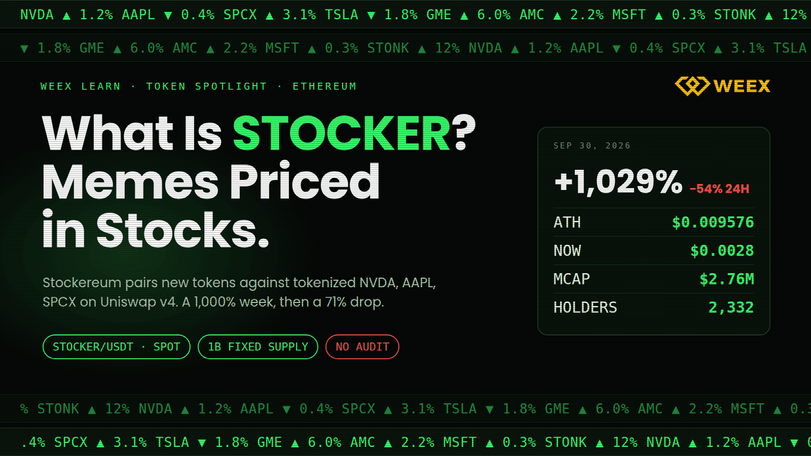 STOCKER چیست؟ Stockereum، میمتوکنهای جفتشده با سهام و ریسکها