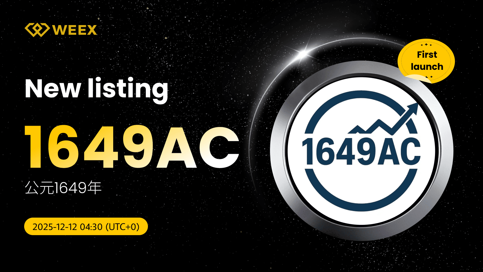 1649AC USDT listado en el mercado spot de WEEX