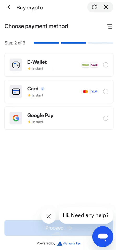Шаг 5: Как купить USDC с HKD на WEEX? Версия APP
