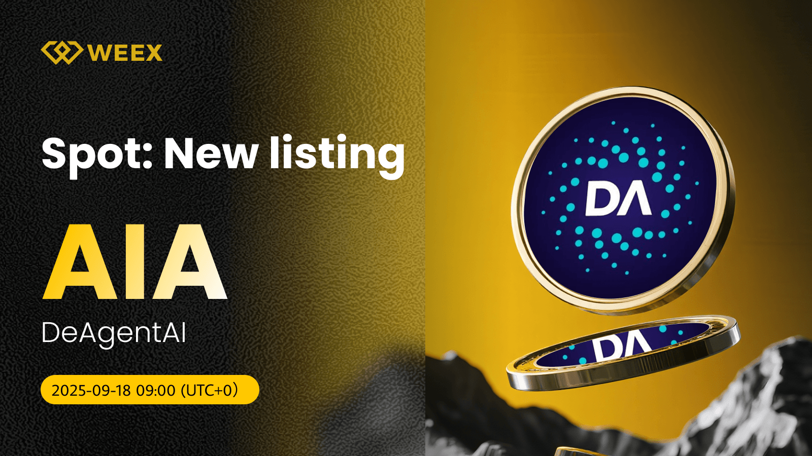 AIA USDT Trading es Live on WEEX: DeAgentAI (AIA) Coin
