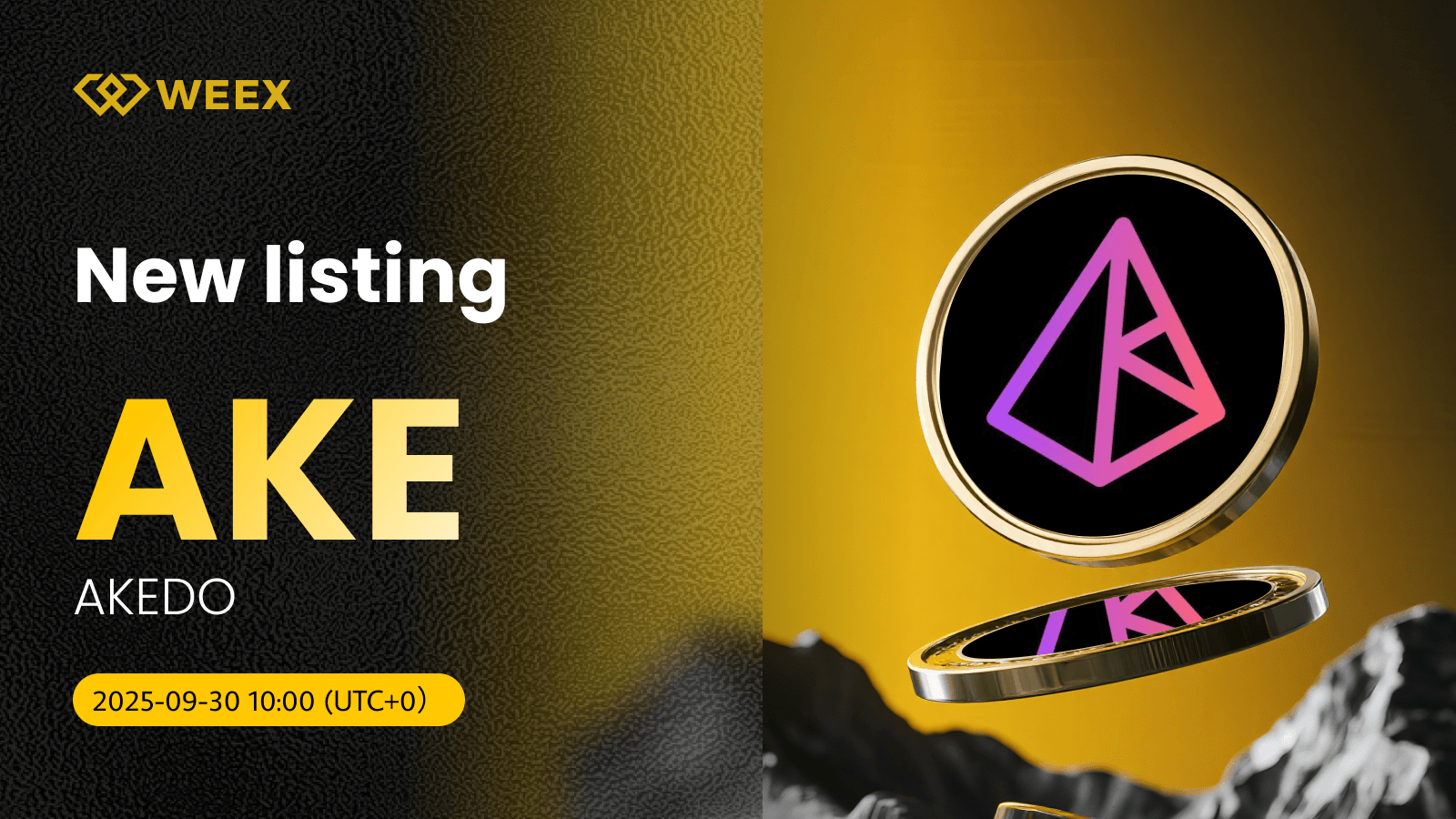 El trading de AKE USDT se lanza con las listas de WEEX Moneda AKEDO (AKE)