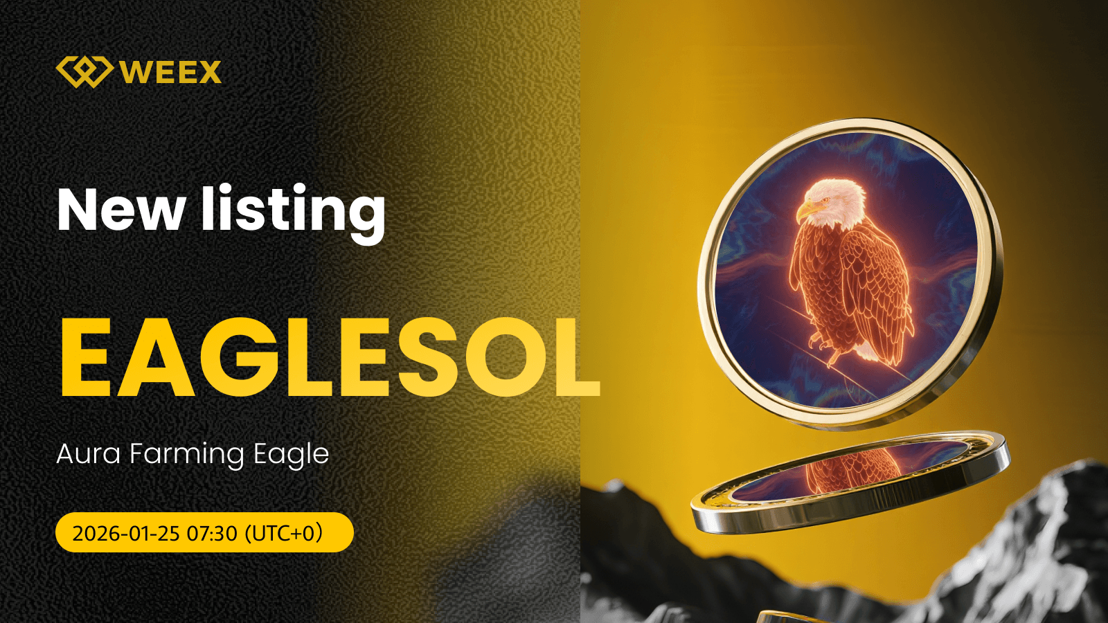 EAGLESOL USDT Handel Spot na WEEX: Farming Aura Eagle