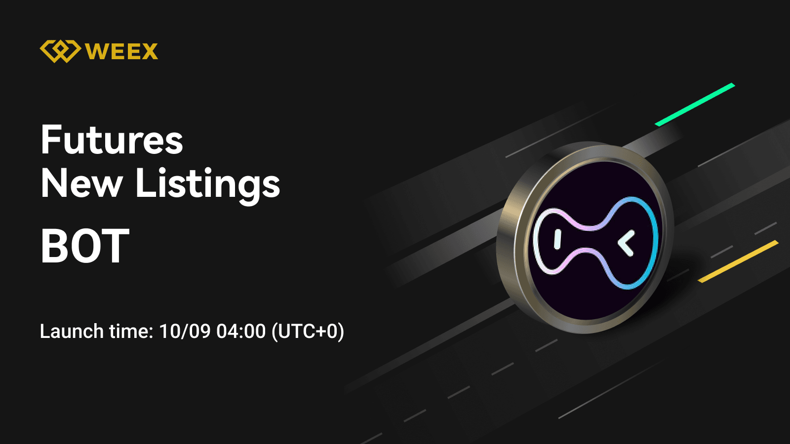 Lanzamiento de futuros perpetuos de BOT USDT en el exchange WEEX