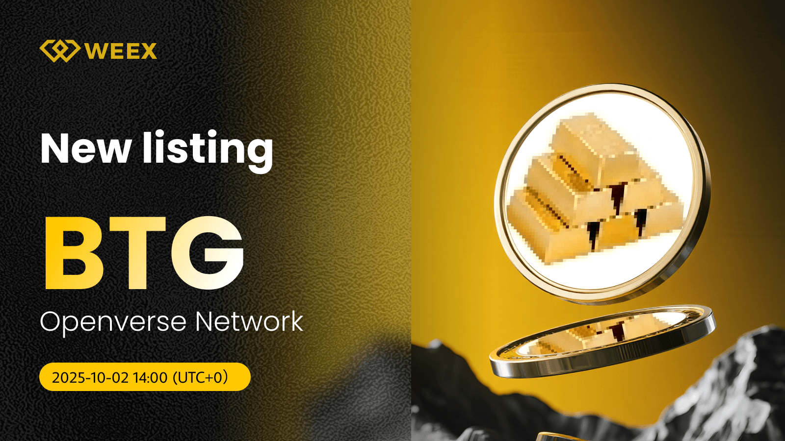 BTG USDT Premier en WEEX: Openverse Network (BTG) Live