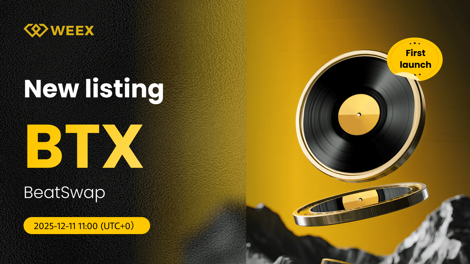 Par de BTX USDT en tiempo real en WEEX: la moneda BeatSwap aparece