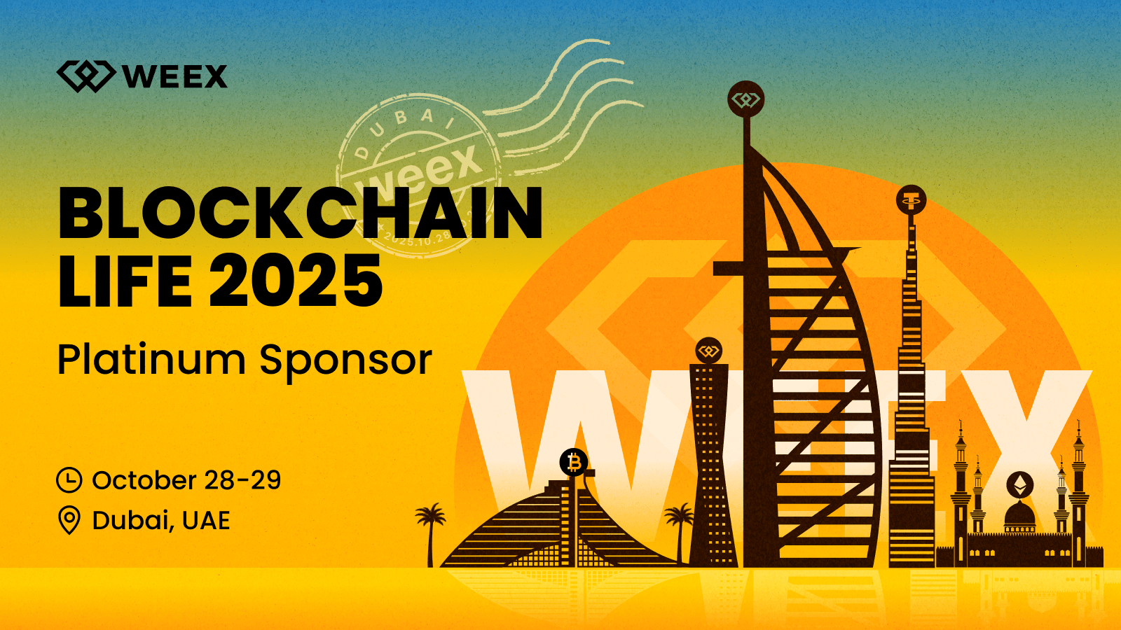 WEEX به رویداد Blockchain Life 2025 دبی میپیوندد
