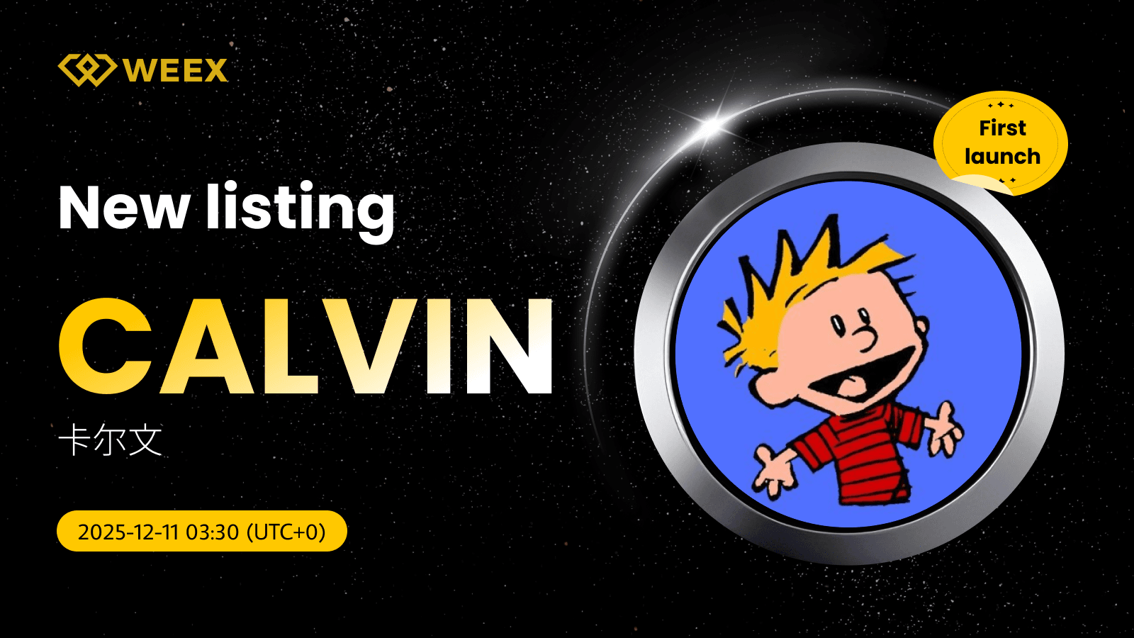 Lista de pares de negociação à vista de CALVIN/USDT na bolsa WEEX