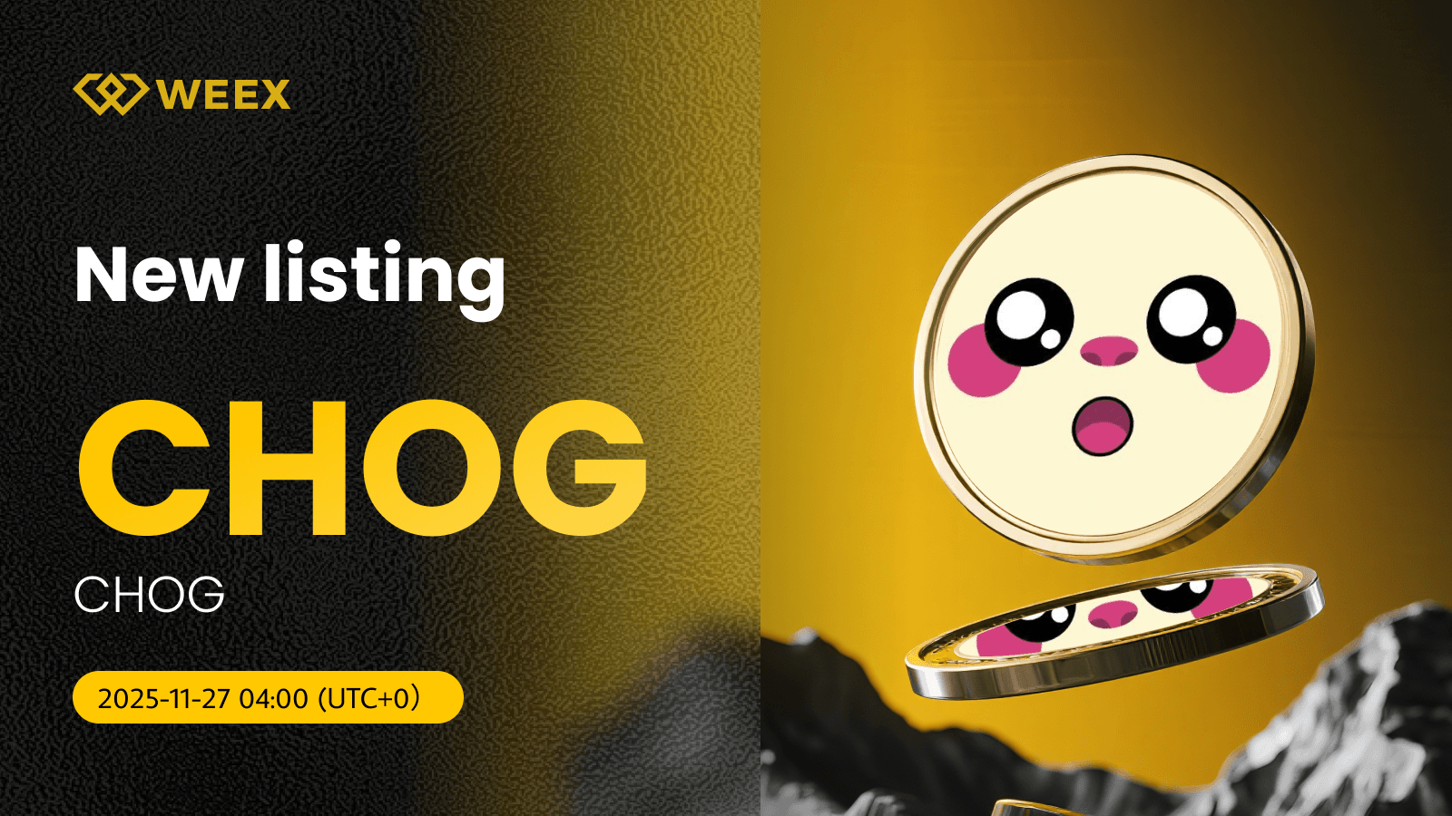 Trade CHOG USDT: CHOG Coin Listado na WEEX Exchange