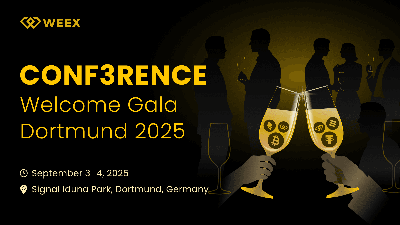 حضور WEEX در رویداد CONF3RENCE Dortmund Welcome Gala 2025