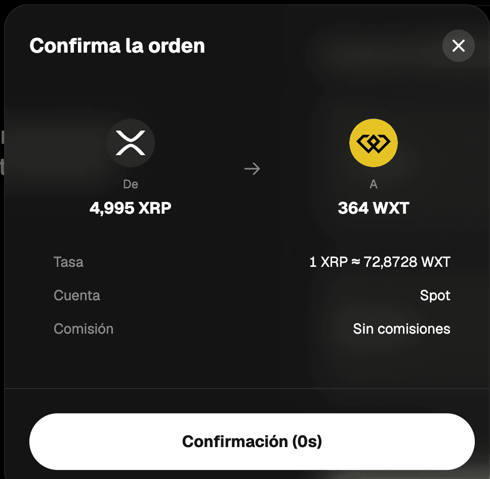 Confirma la orden