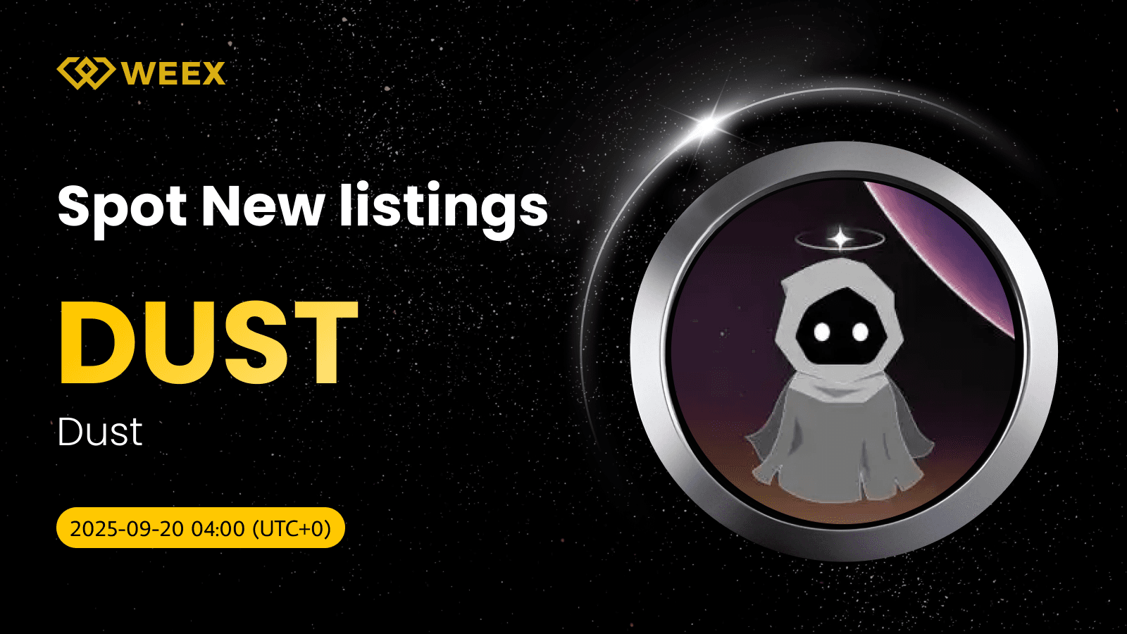 El par DUST/USDT debuta en WEEX para el trading al contado