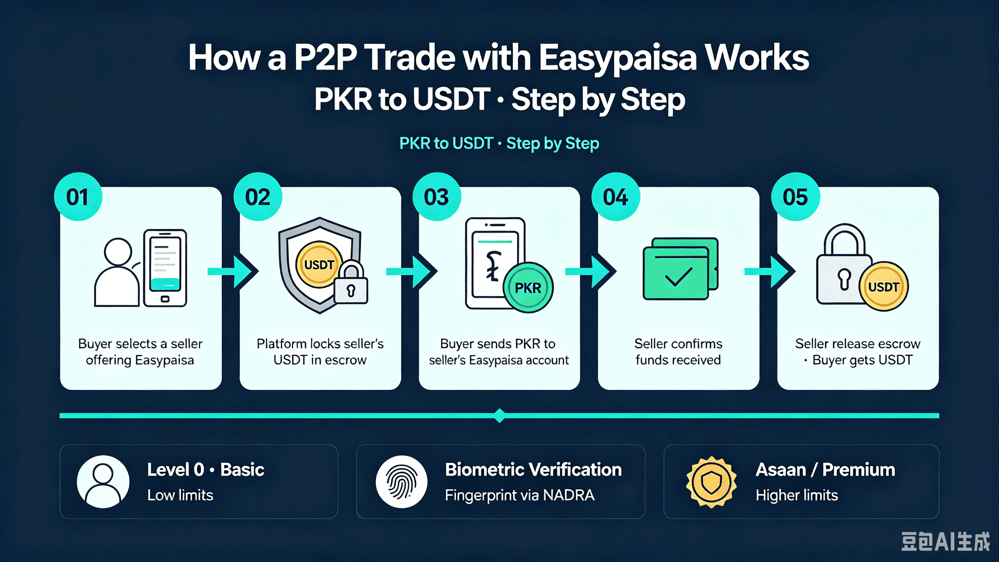 Przewodnik po krypto Easypaisa: jak używać portfela mobilnego do handlu P2P w Pakistanie
