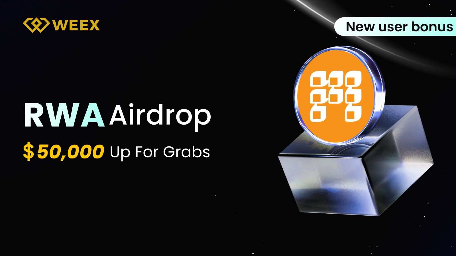 Эксклюзивный airdrop токенов RWA на бирже WEEX: Получите вознаграждение в размере 50 000 долларов в криптовалюте до 2 октября