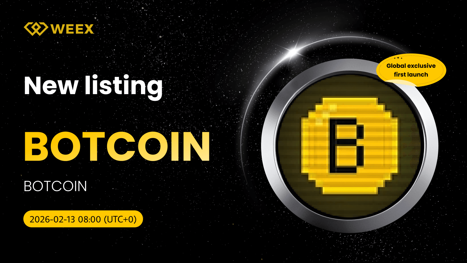 Listagem Inicial de BOTCOIN USDT: BOTCOIN no Spot da WEEX