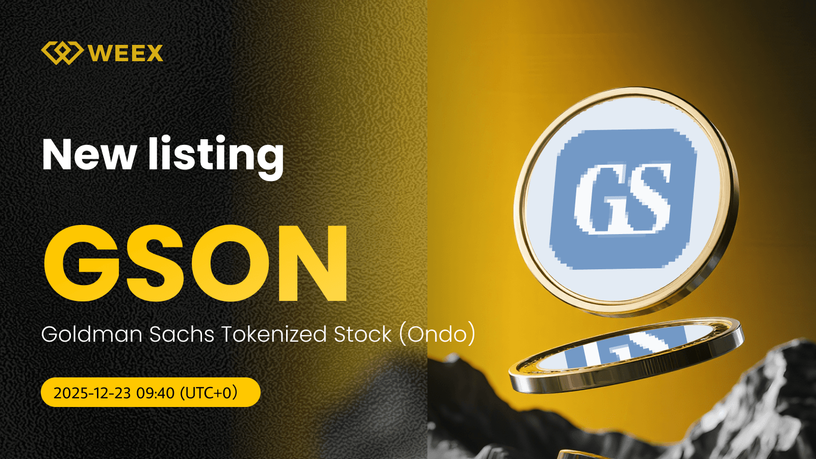 GSON USDT ao vivo no WEEX: Negociação Goldman Sachs Tokenized Stock