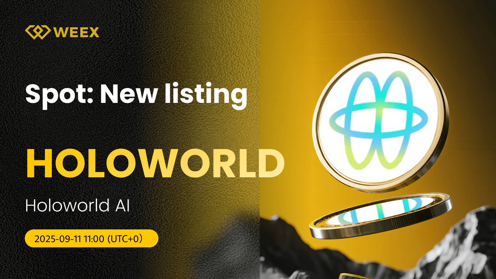 HOLOWORLD USDT: operaciones al contado disponibles en WEEX a partir del 11 de septiembre