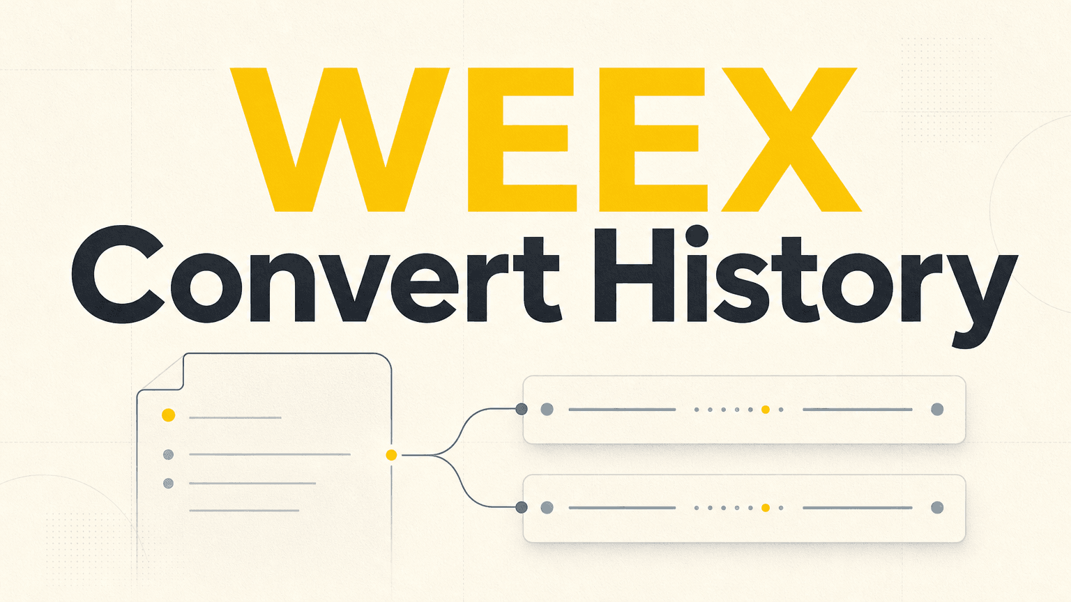 Come controllare la cronologia di WEEX Convert: registri di conversione e transazioni Spot