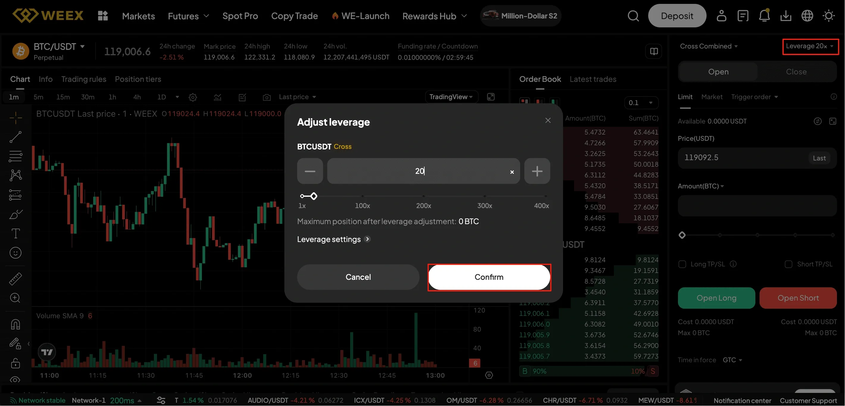 trading de futuros en weex exchange