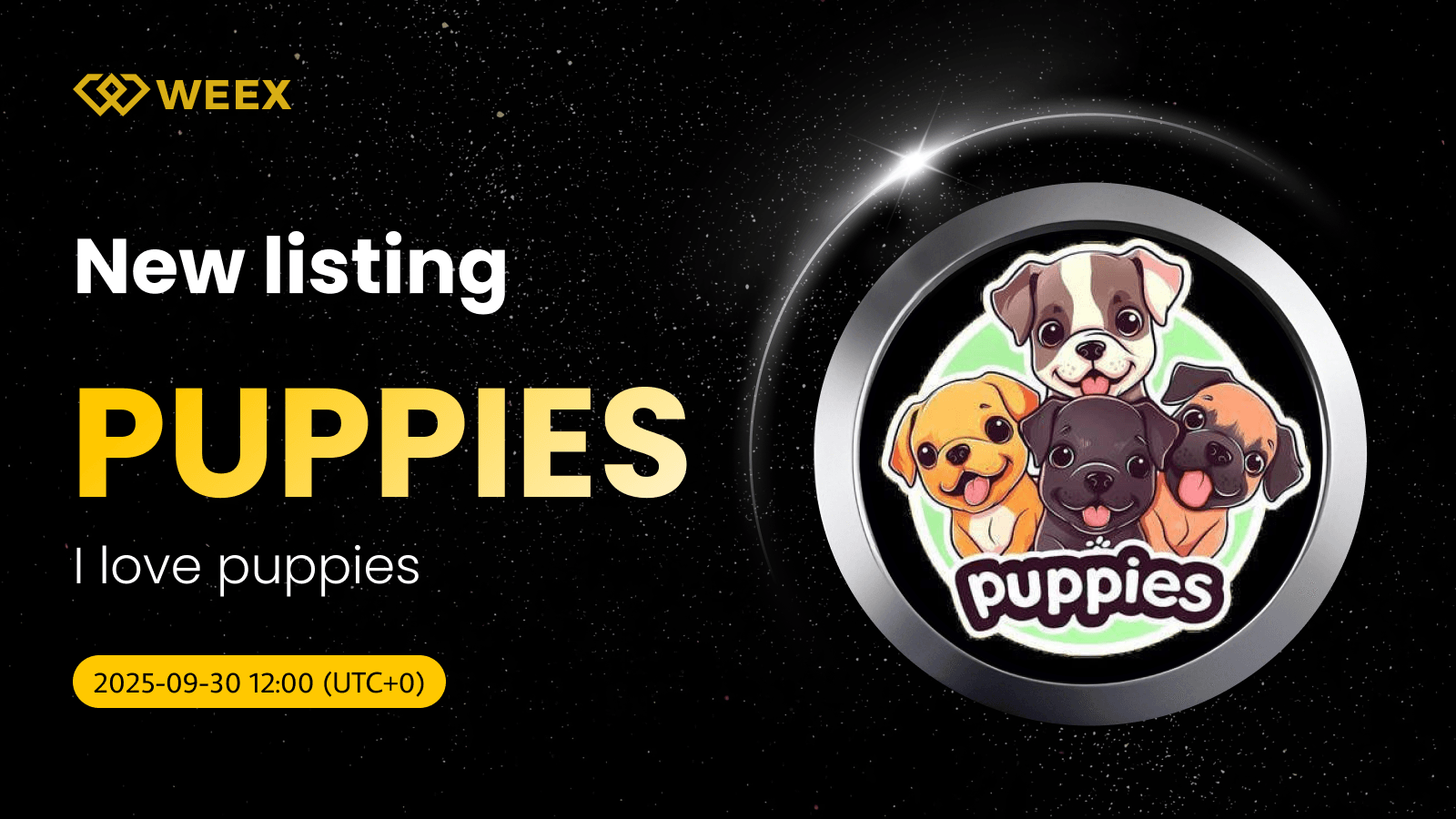 LOS CACHORROS USDT debutan en WEEX: Me encantan los cachorros (PUPPIES) Coin Now Live
