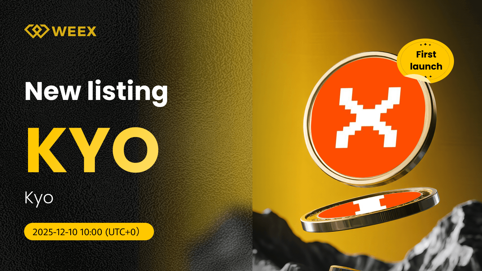 Par KYO USDT cotizado en WEEX Spot: Intercambia Kyo Coin ahora