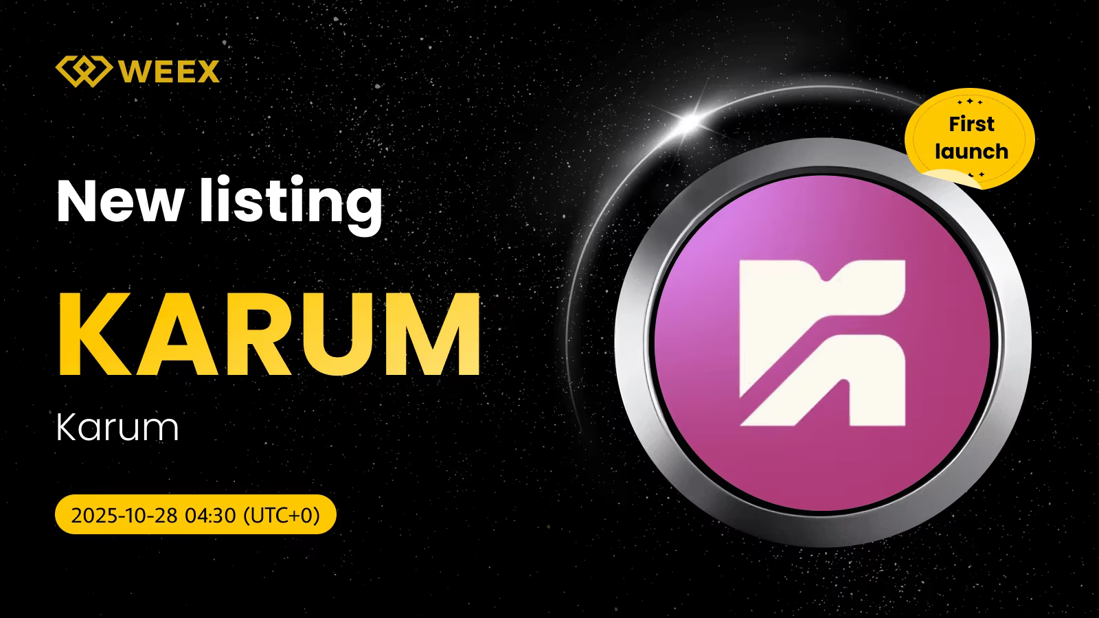KARUM USDT se estrena en WEEX: Moneda de Karum ahora en vivo