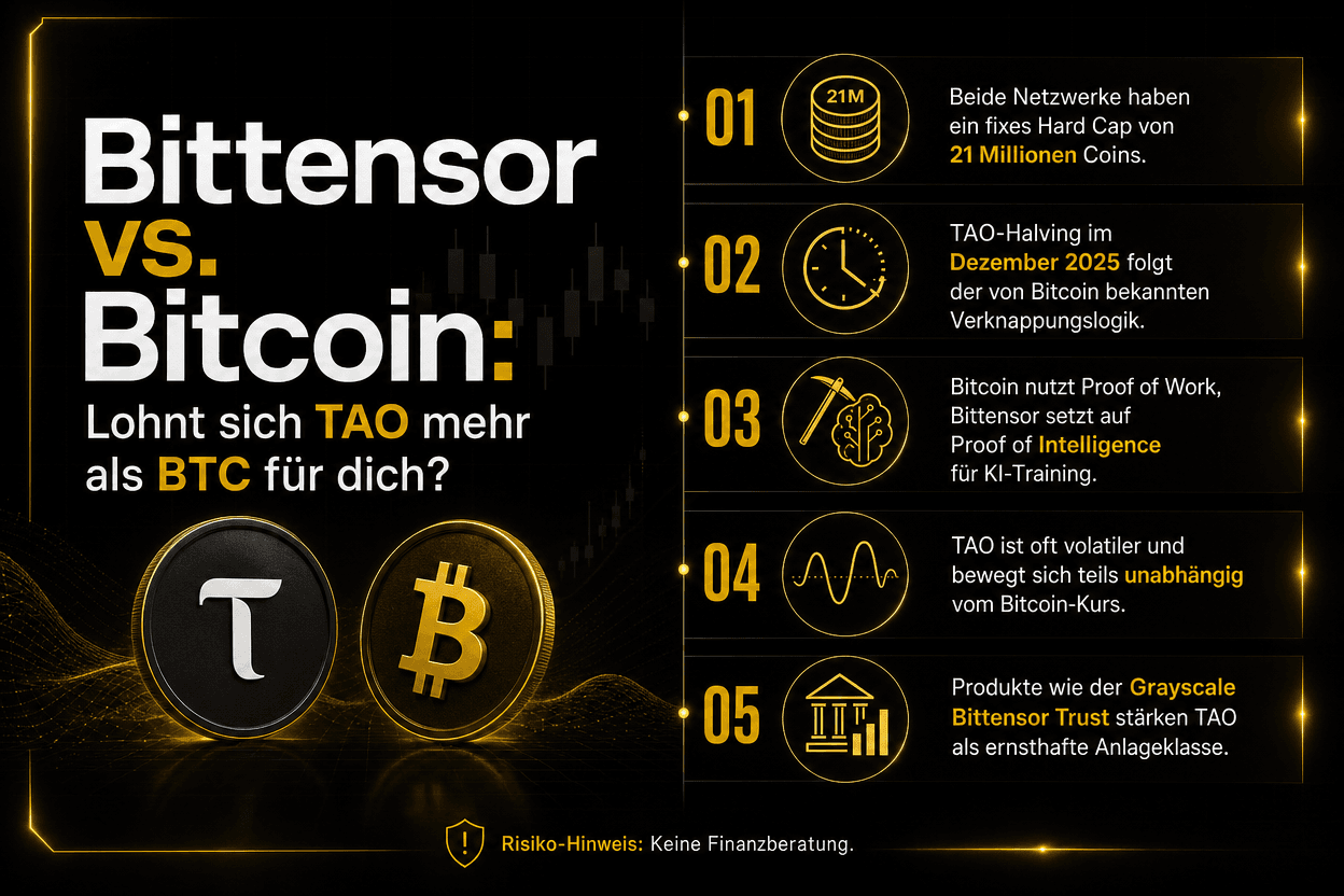 Bittensor vs. Bitcoin: ¿Es TAO una mejor inversión que BTC para usted?