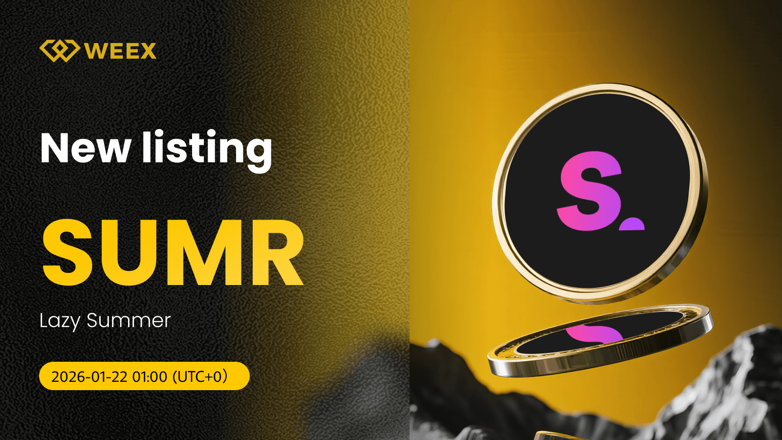 Primer listado de SUMR USDT: La moneda Lazy Summer ya está en WEEX Spot