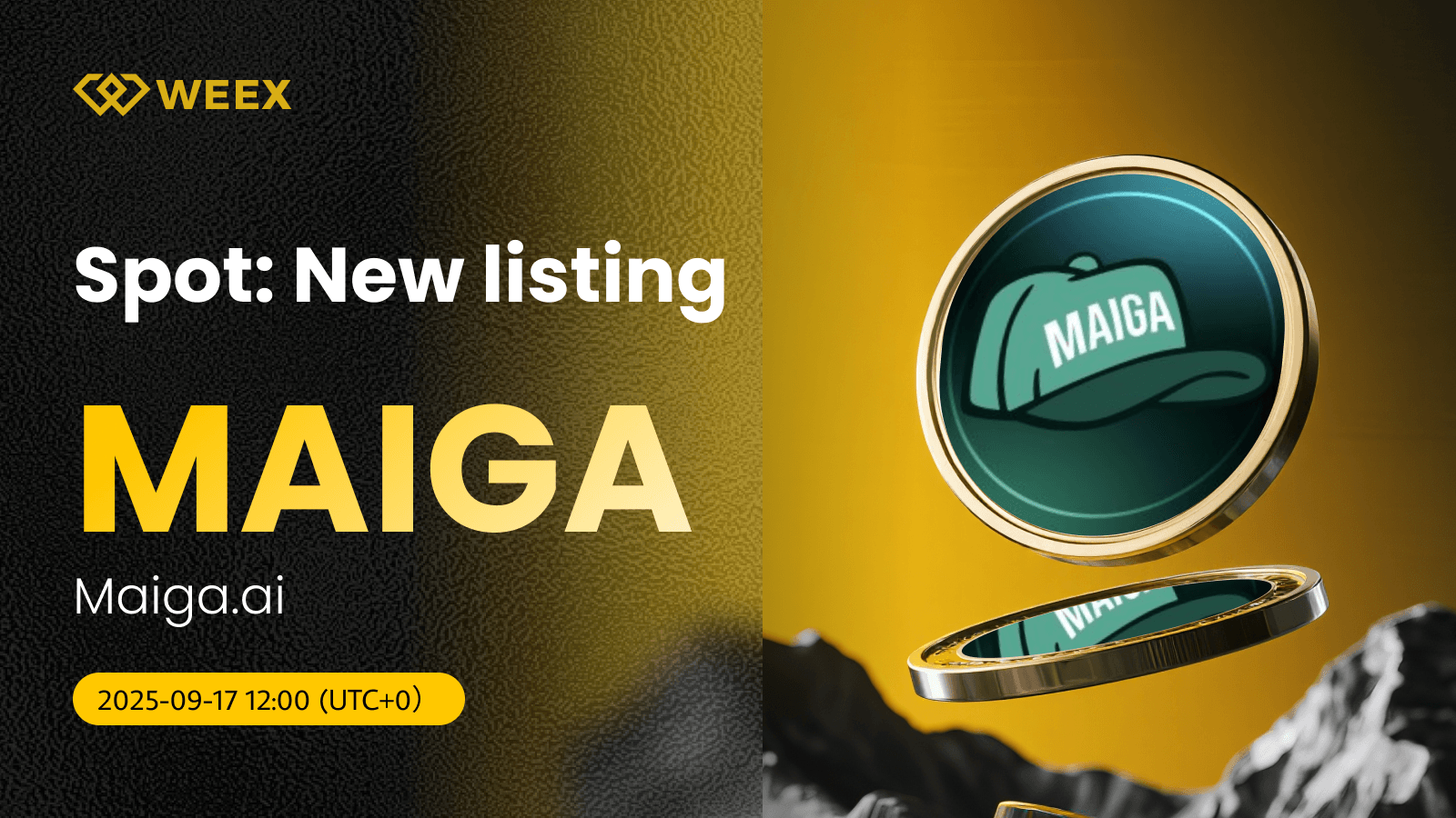 El trading de MAIGA USDT ya está disponible en WEEX para la moneda Maiga.ai.