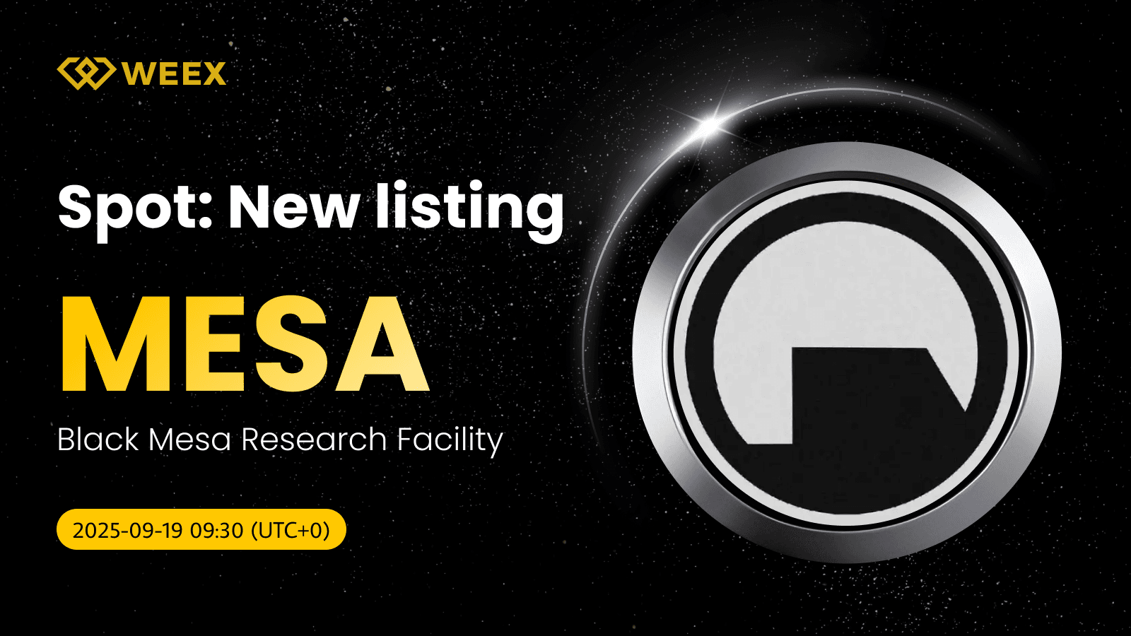 MESA USDT debuta en WEEX: Moneda del Centro de Investigación Black Mesa