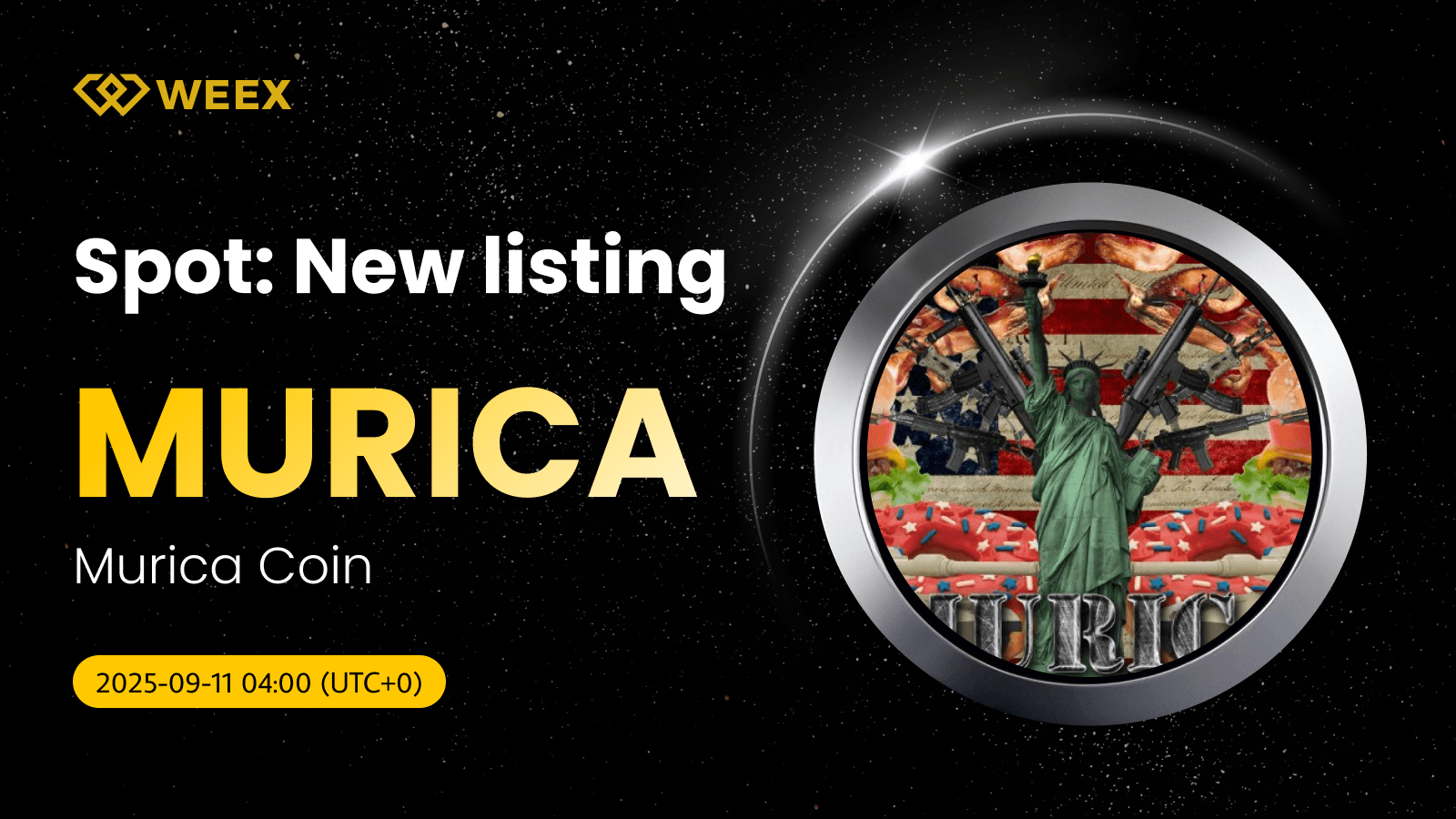 de MURICA USDT en WEEX: Listado