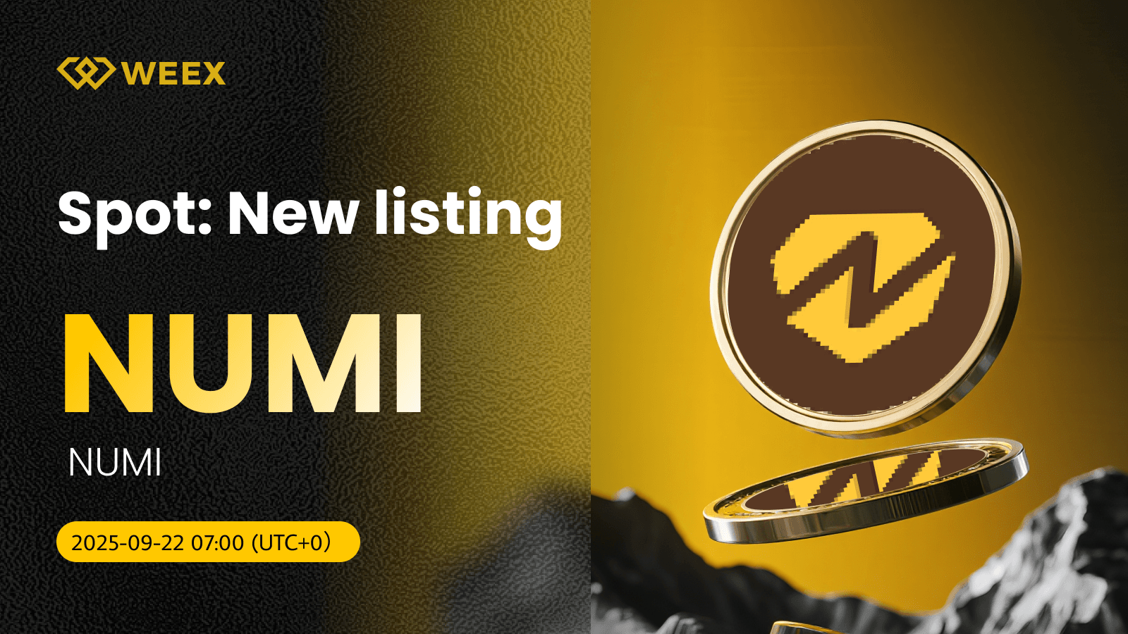 WEEX presenta el par NUMI USDT para operaciones al contado