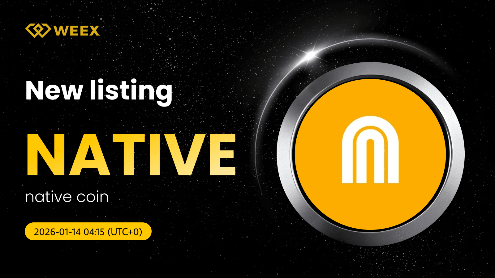 Opere con USDT NATIVO: Native Coin (NATIVE) cotiza en WEEX Spot