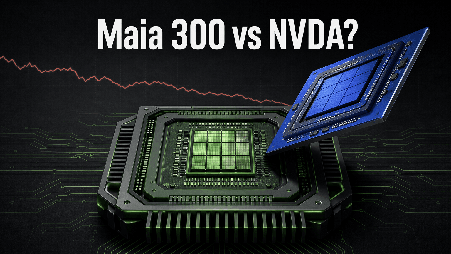 Акции Nvidia падают после Maia 300 от Microsoft: представляют ли кастомные чипы реальную угрозу для NVDA?