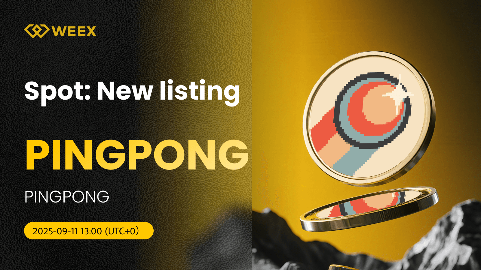 PINGPONG USDT se lista en WEEX: Comercio de PINGPONG Coin Spot