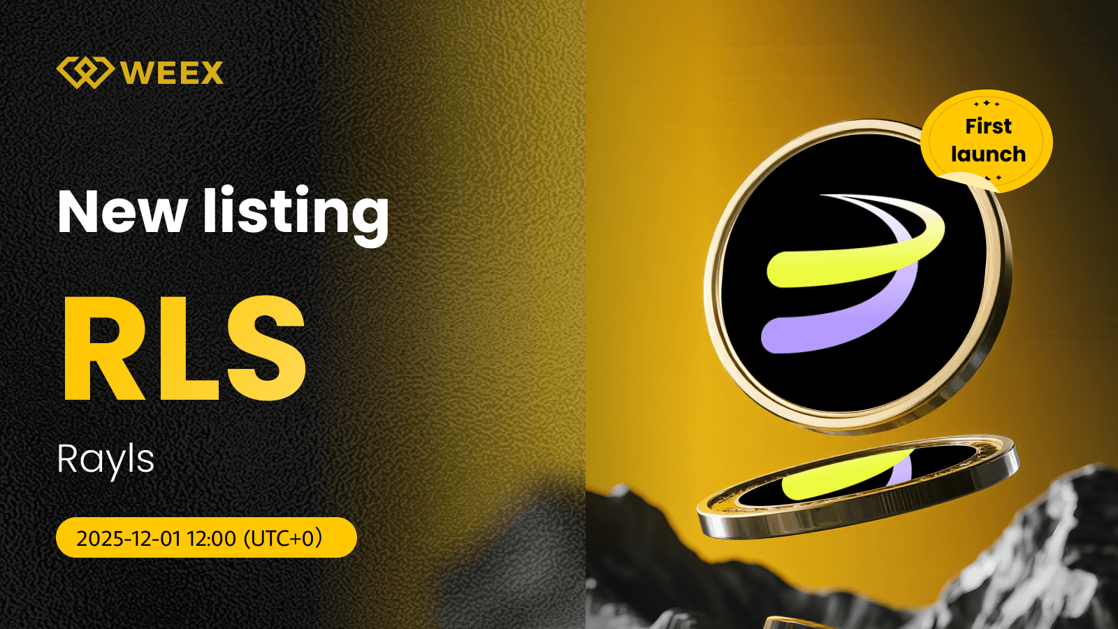 Rayls (RLS) listado na WEEX com par de trading spot RLS USDT