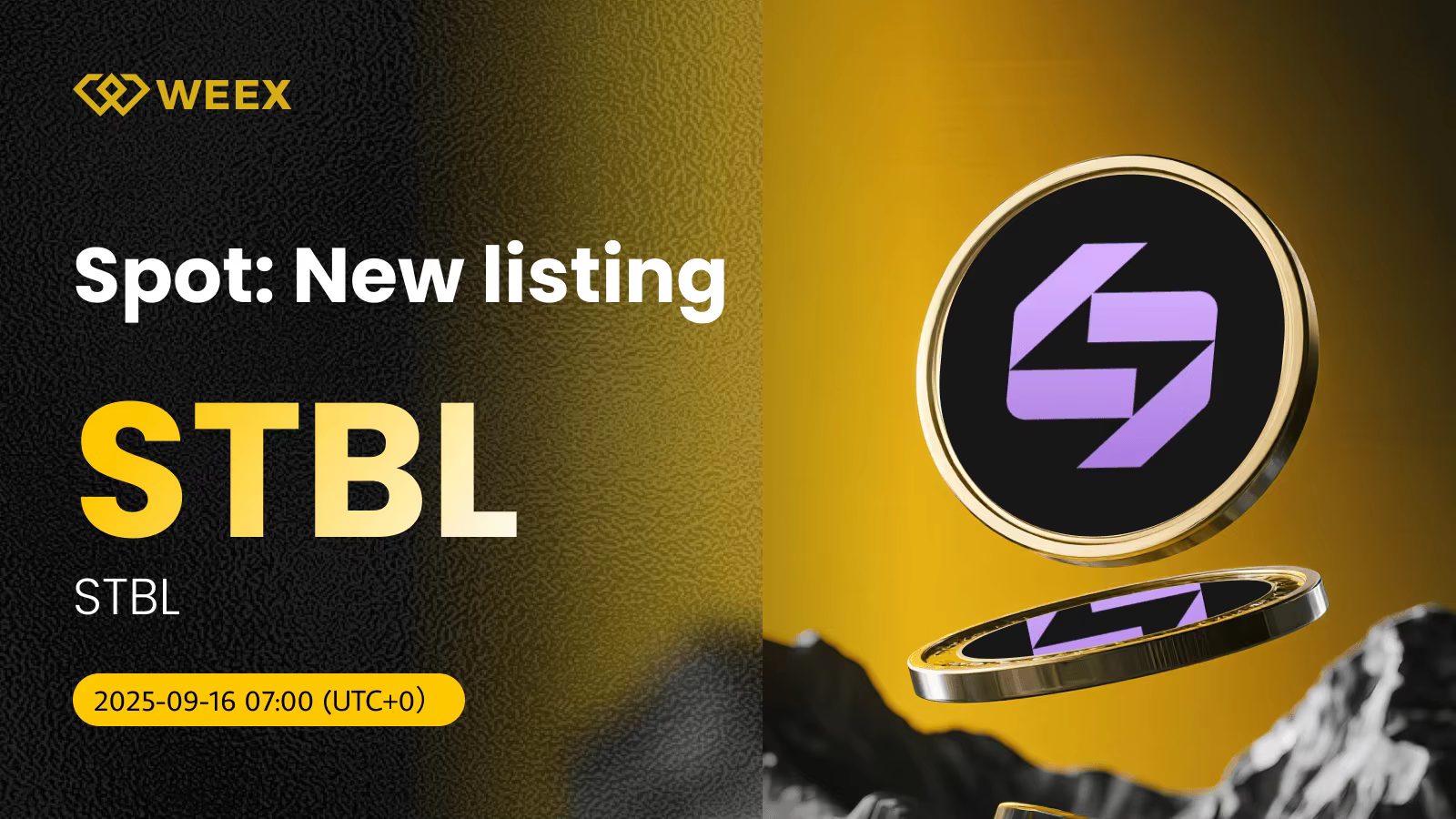 STBL USDT ya está disponible en WEEX para el comercio de monedas STBL