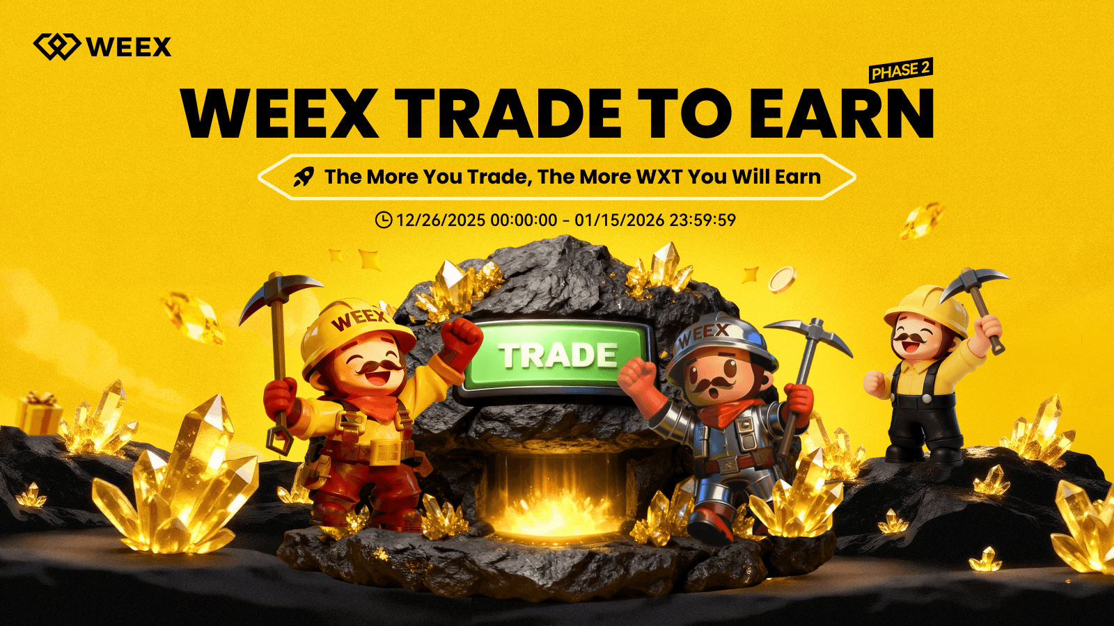 WEEX Tradea para Ganar la Etapa 2: trade más pero paga menos en los mercados de trading de futuros