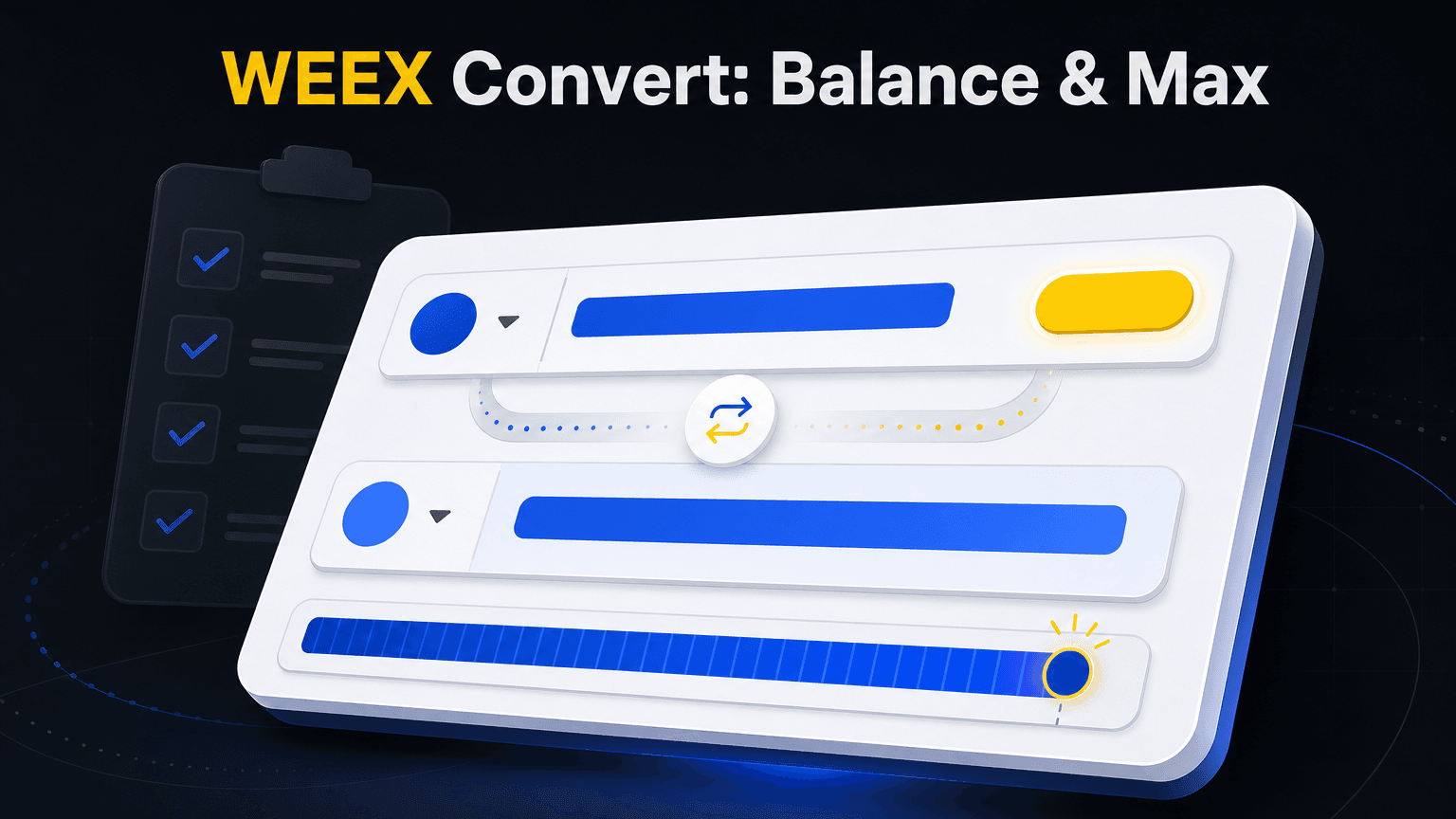 Saldo disponibile su WEEX Convert: come verificarlo e usare Max