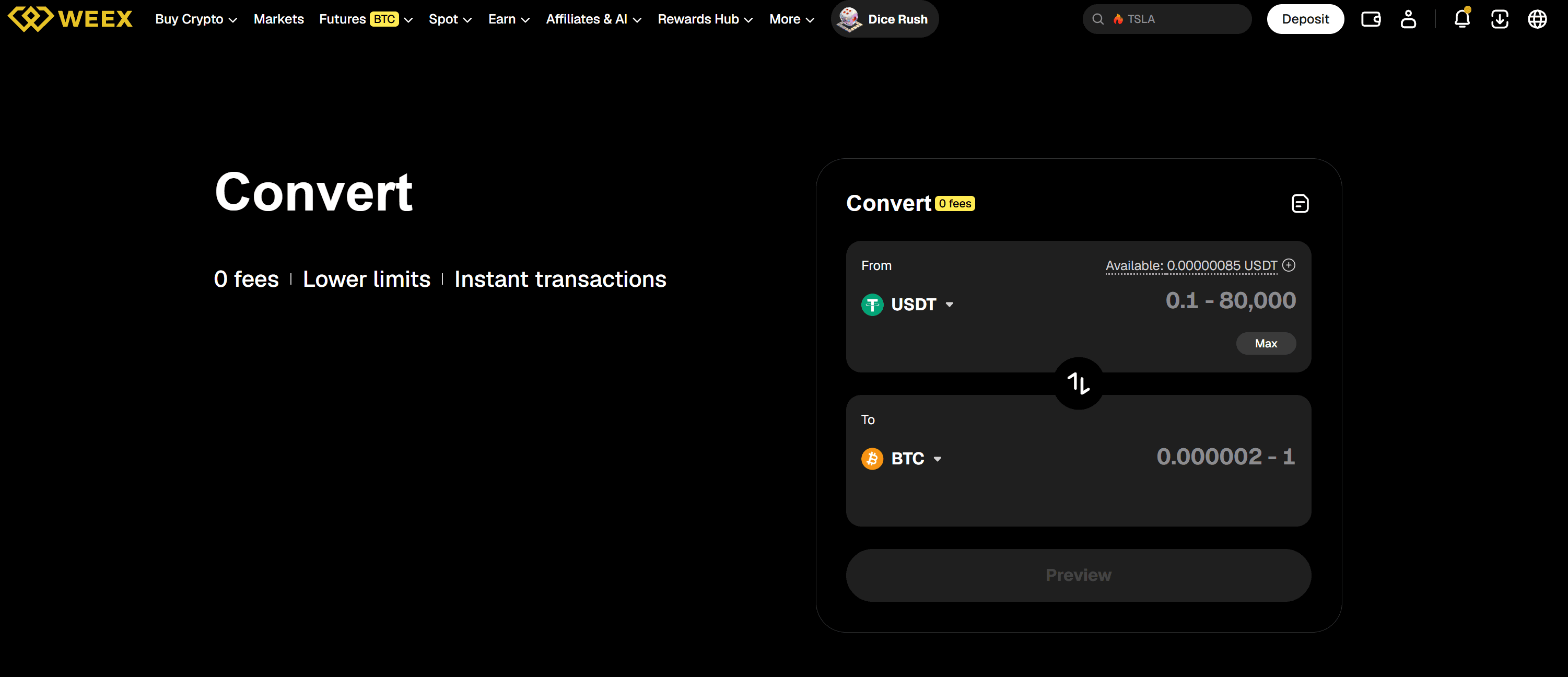 Як конвертувати BTC в USDT: покроковий посібник WEEX