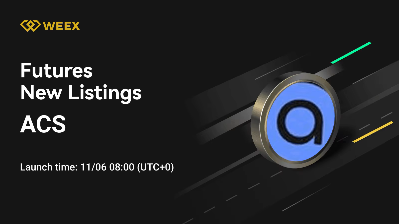 ACS USDT Perpetual Contract Launches on WEEX Futures