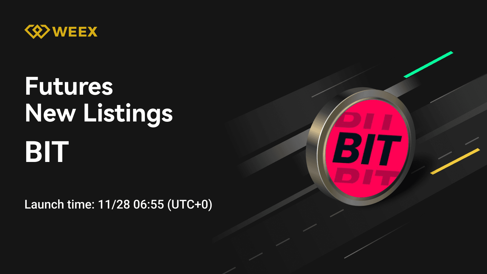 BIT USDT Contrato Perpétuo: Nova listagem em WEEX Futures