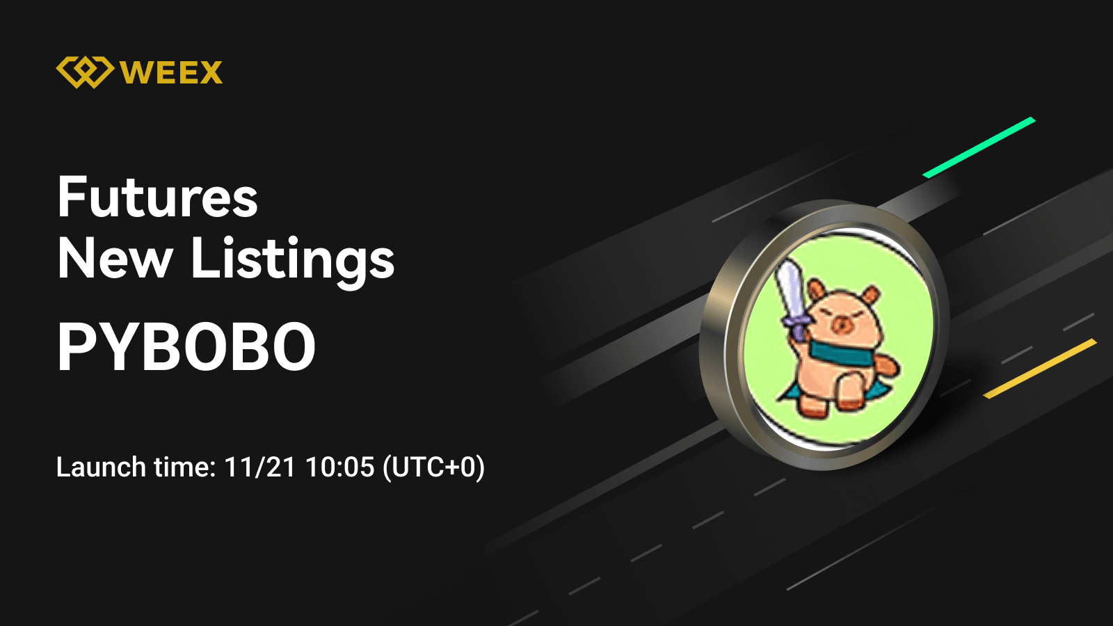 PYBOBO USDT Perpetual Contract agora listado na WEEX Futures