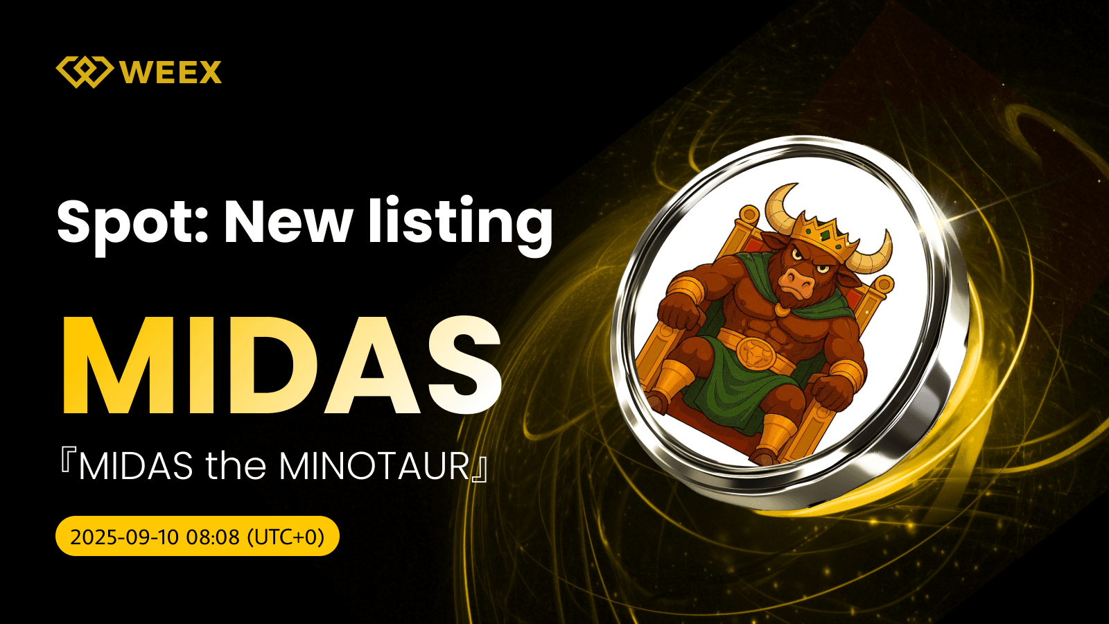 WEEX Lista MIDAS USDT: Comercialice la moneda MINOTAUR de MIDAS