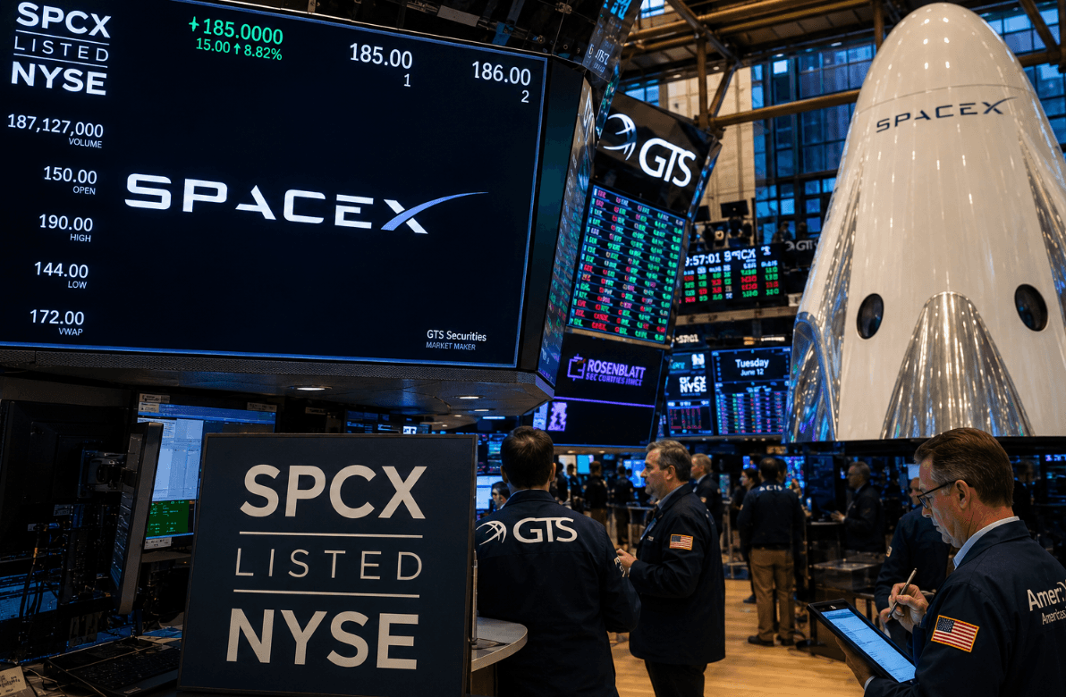 Acciones de SPCX: ¿Por qué SpaceX cayó un 16% y qué sigue?